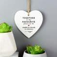 Together Is My Favorite Place Wooden Heart